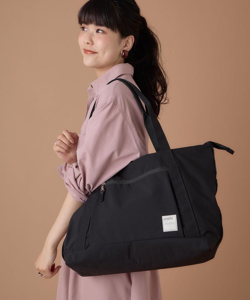 Anello A3 CIRCLE Tote Black Water-Repellent Bag, (ATH3151Z)