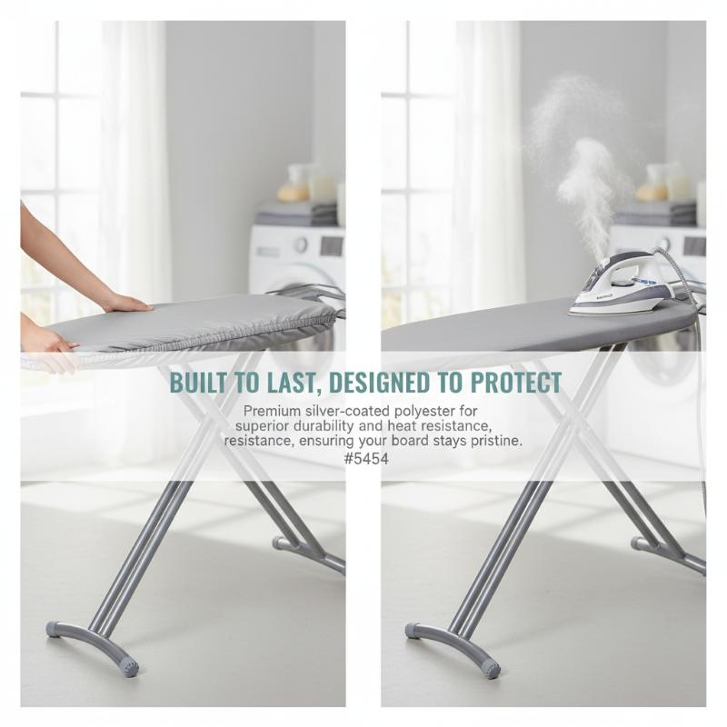 Home Universal Silver Coated Padded Ironing Board Cover Thick Heavy Heat Reflective Scorch Resistant