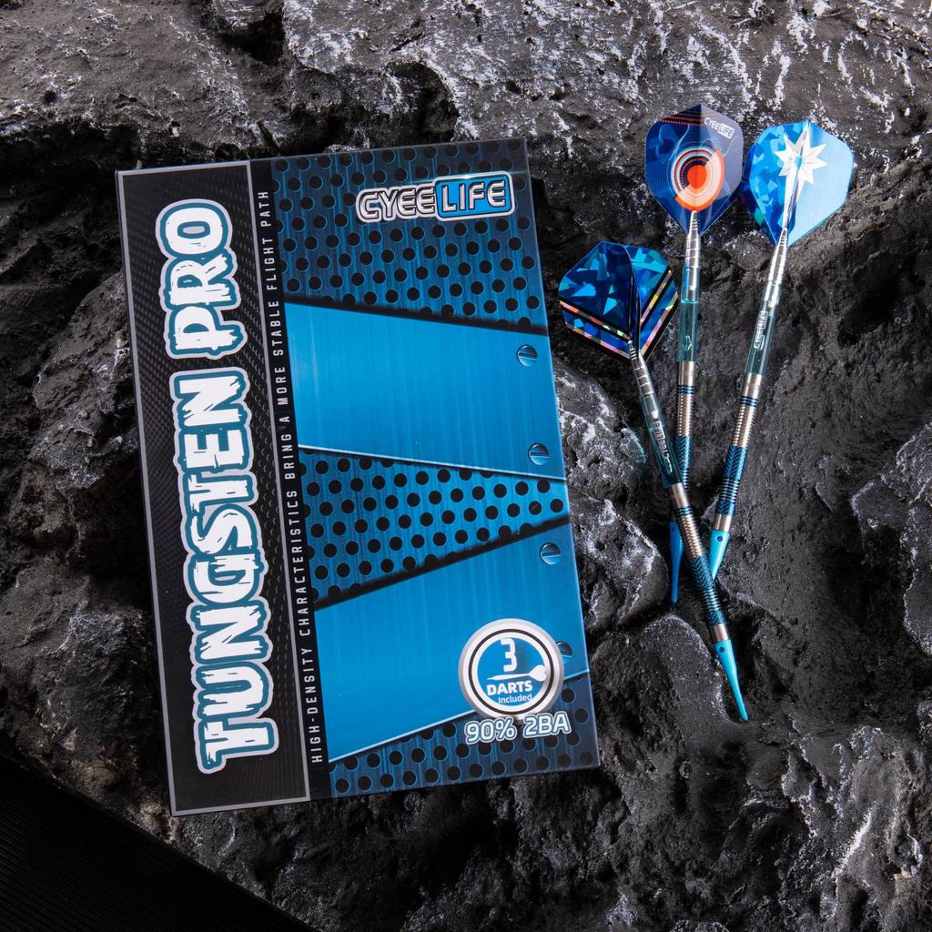 CyeeLife Plastic Tip Dart Arrows Tungsten 3 Points Tungsten Soft Professional Dart Set with Shaft and Tip 90% 90% Darts, Flight,