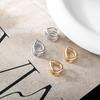 Metalllic Water Drop Double-Sided Ear Cuff Earrings - Light Luxury, High-End Feel, European American Style.