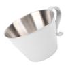 Stainless Steel Coffee Measuring Cup Double Scale V Shaped Spout 100ML Milk Frothing Pitcher Cup Coffee Shot Cup