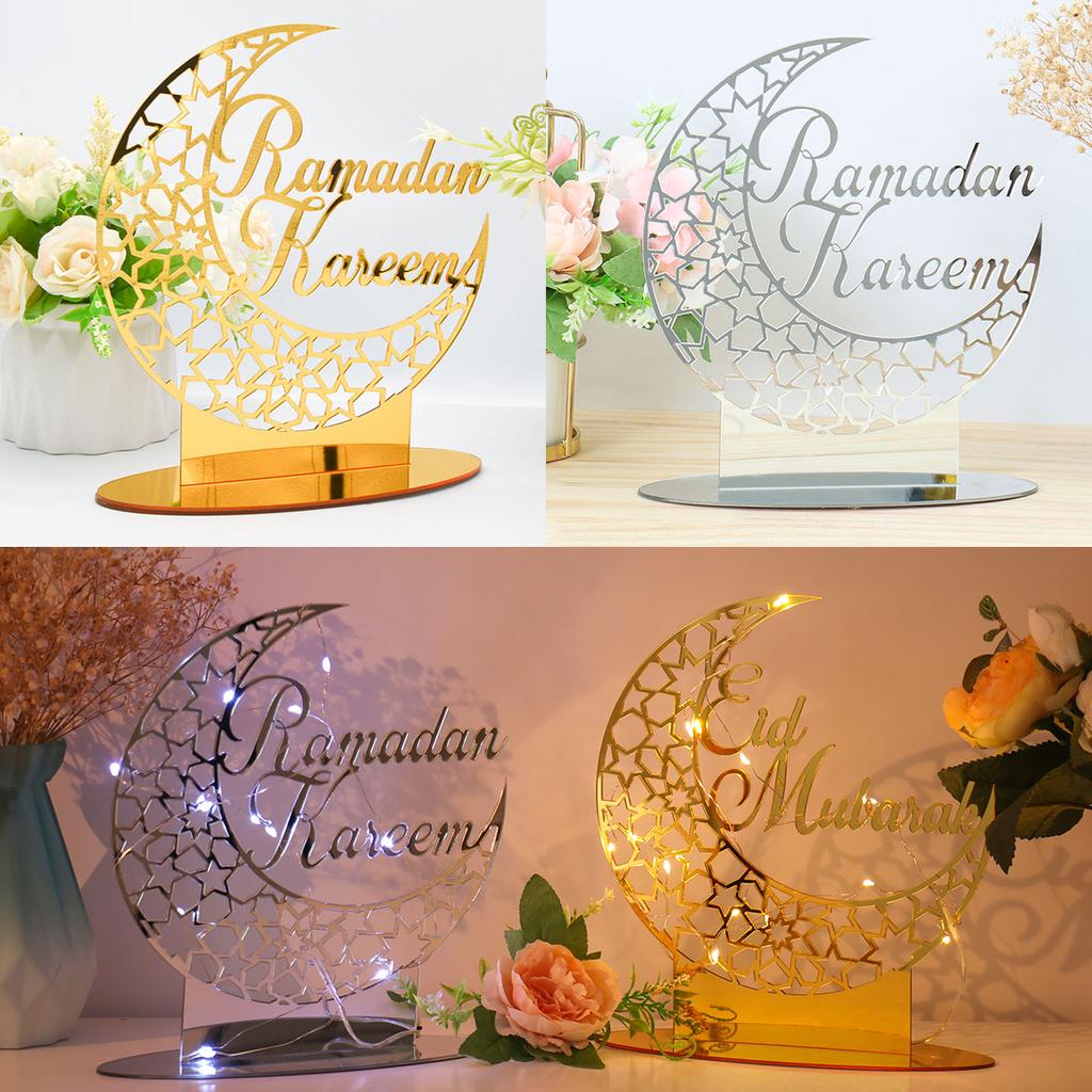 Eid Mubarak Ornaments Ramadan Decortion for Home 2026 Islam Muslim Party Supplies Ramadan Kareem Aid Eid al-Fitr Decor Kid Gifts