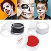 Halloween & Christmas Makeup Set: Face & Body Paints in White, Black, Red for Cosplay & Party