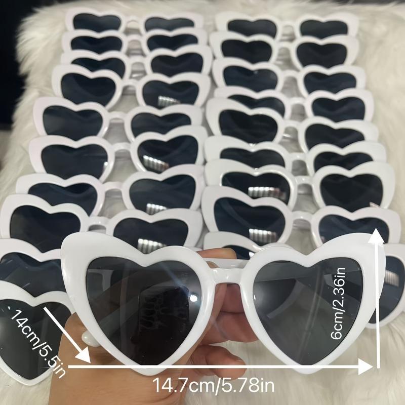 40pcs Heart shaped Glasses Wedding Party Birthday Gift Birthday Gift Bachelor Party Party Supplies Halloween Christmas Gift