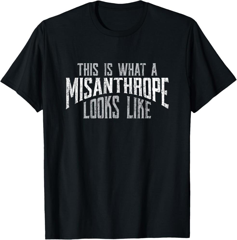 

Misanthrope T Shirt - Other People Distressed GraphicTee Gift Unisex T-Shirt 4XL