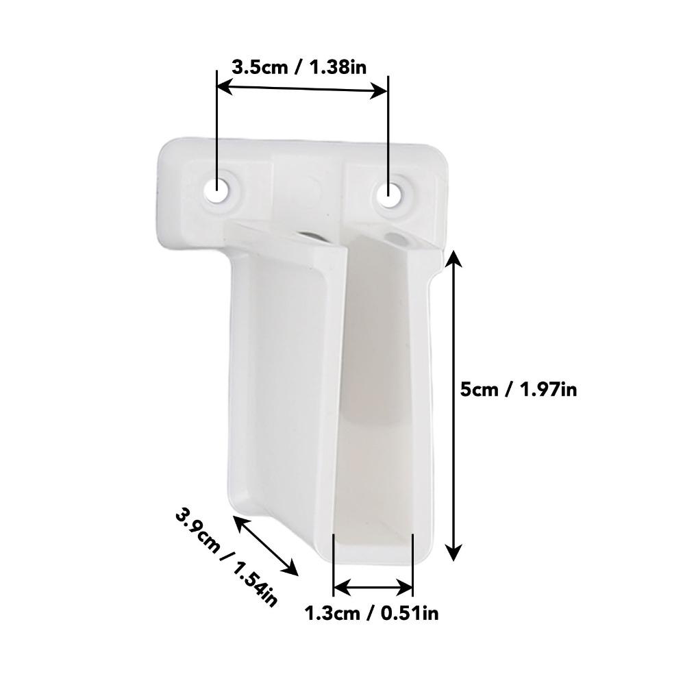 12pcs With Screws Wire Shelf Wall Bracket White Wire Rack Side Bracket Wire Shelf End Bracket  Wall