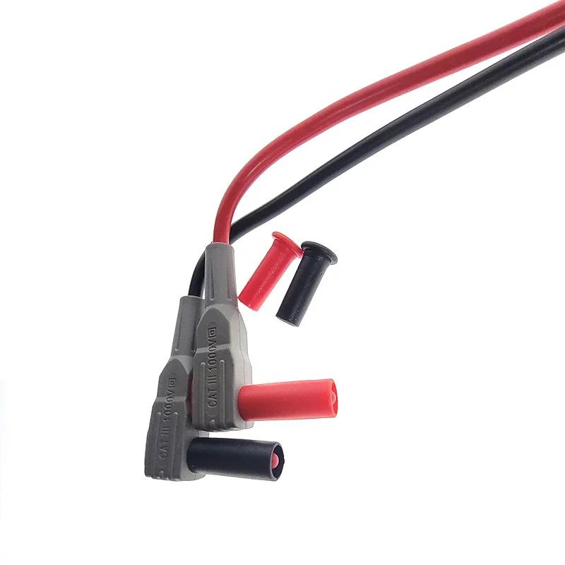 P1032/P1033 4mm 1000V 15A Multimeter Silicone Wire Cable Banana Plug Test Line Injection Molded Straight/Right Angle