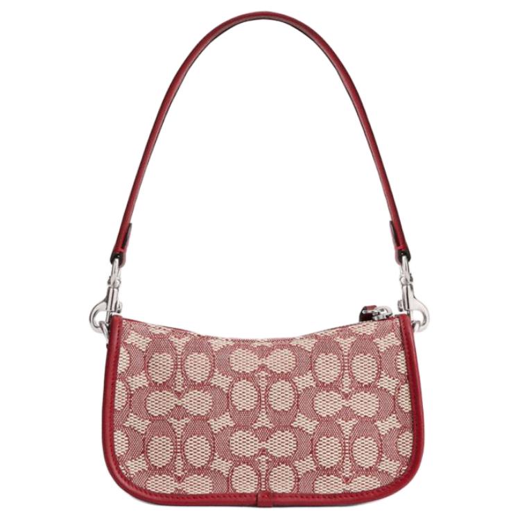 Coach Eliza Umhängetasche Signature Canvas Leder Jacquard Tägliches Pendeln CZ923-LHXJA