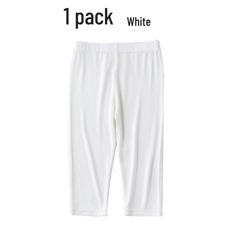 Girls' Slim Fit Modal Pants - Breathable, Casual, Versatile, Summer Wear for Small & Medium Girls