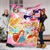 1pc W-Winx Club Theme Blanket - Digital Print, Polyester, Cozy for All Seasons, Perfect for Outdoor, and Travel