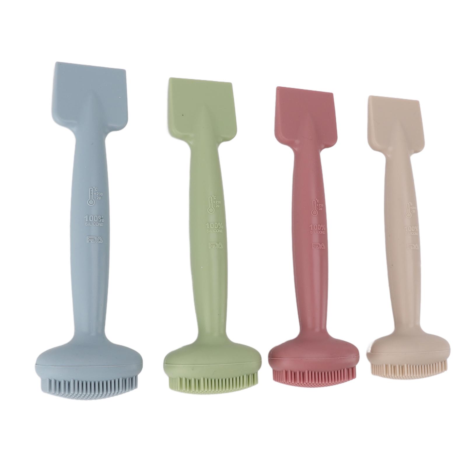 

4 шт. Двусторонняя кисть для маски для лица Мягкая силиконовая кисть для маски для лица для салона красоты