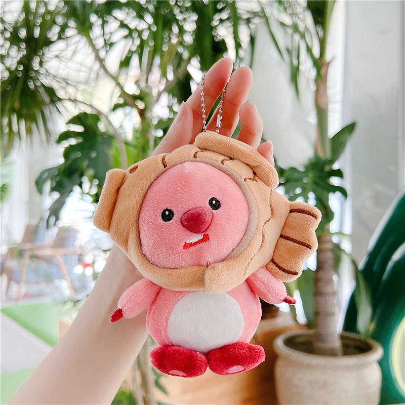 Internet Celebrity Cute Cute Little Beaver Pendant Plush Toy Doll Bag Pendant Keychain Rag Doll