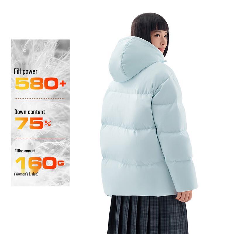 Anta Women's Six-Degree Core Hooded Puffer Down Jacket