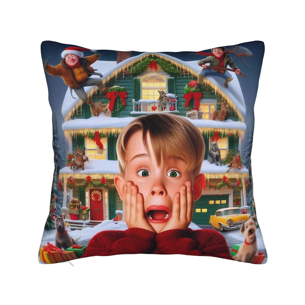 Trendy Home Home Alone Christmas Comedy FilmDecoration Pillowcases Merch Pillow Cover Zippered Multi Size