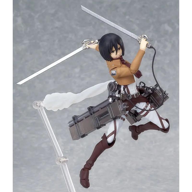 Attack Titan Figure Max Factory Mikasa Ackerman Eren Yeager Levi Action Toy Game Collection Doll PVC On Figma Poseable Articulated Scale Detailed