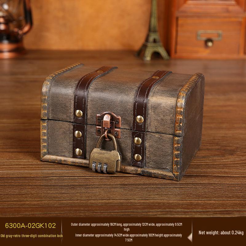 Handgefertigte Europäische Retro Holz Schmuck Geschenkbox