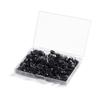 150Pcs Round Flat Head Push Pin Decorative Thumbtacks Cork Notice Board Pin with Case for Cork Board Bulletin Board