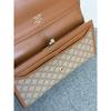 Used Celine Macadam Pattern Long Wallet Bifold Wallet Beige cw520