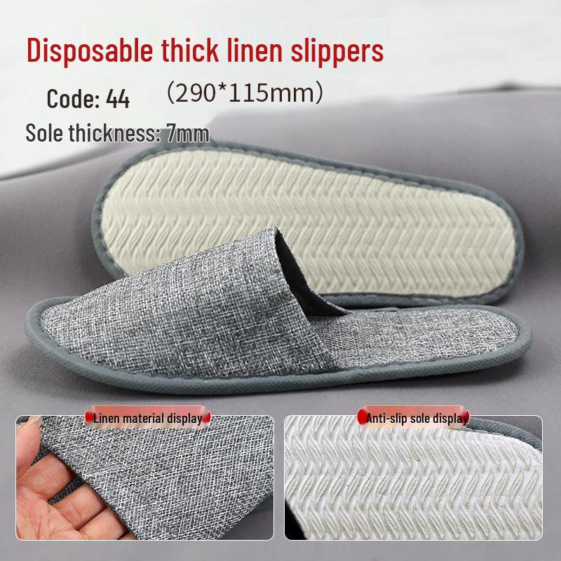 Washable Anti-Slip Winter Fleece Slippers for Guests
