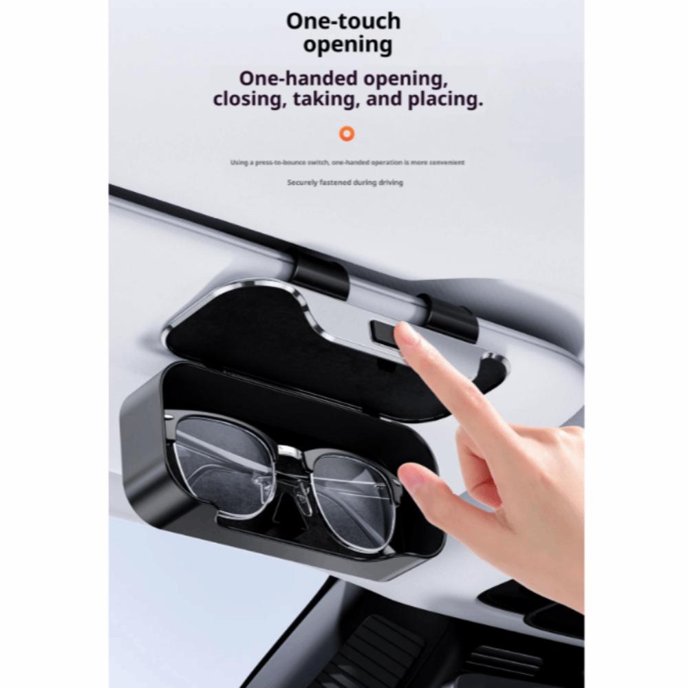 ABS Auto Sunglasses Organizer Flocking Inner Eyeglasses Protection Box  Automobile