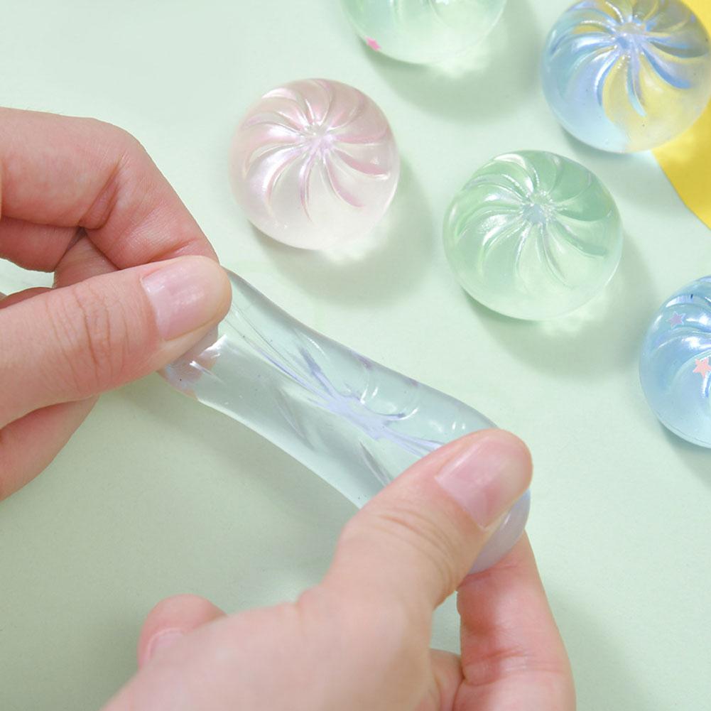 Blue Maltose Squishy Anti-Stress Toy - Soft Transparent Slow Rebound Decompression Fidget Toy
