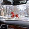 Party Ornament Supplies 2 Pcs Zodiac Animals Christmas Ornaments, 2D Acrylic Red Animal Hanging Festival Ornaments Decorations, Chinese New