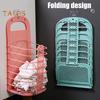 Foldable Dirty Clothes Basket Wall-Mounted Laundry Hamper Large Capacity Hollow Design Dirty Clothes Hamper Organizer