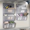Multi-Functional Gray Wall-Mounted Storage Organizer – Multi-Pocket  Hanging Bag with Viewing Windows&Hooks for Offices&Closets