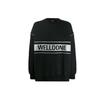 WE11DONE Reflective Logo Pullover Black Unisex Tops WD-SS5-19-048-BK