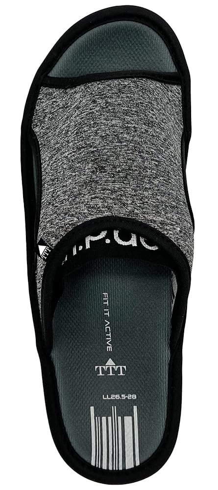 Fit It ACTIVE TTT Cm Slippers, Black, 25.5