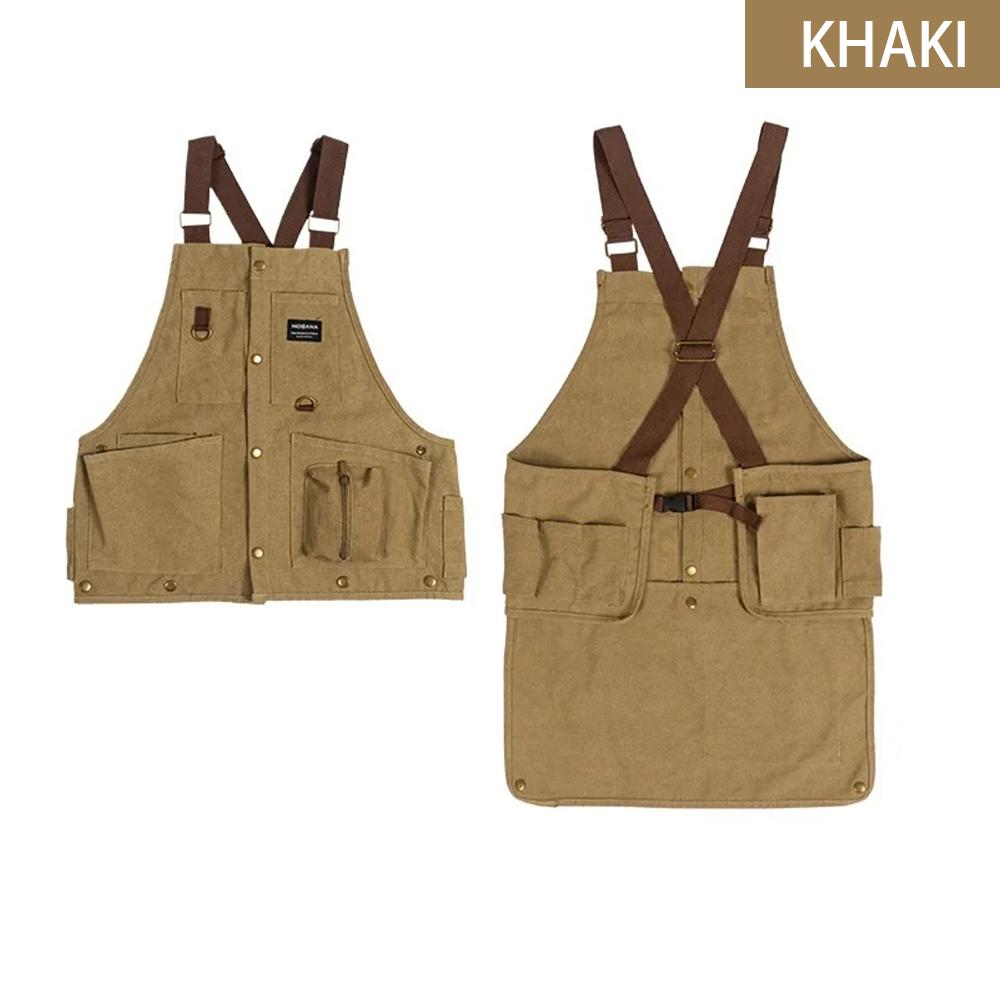 Outdoor Vest BBQ Work Apron Camping Men Women's Leisure Multi-Functional Apron Fishing Vest Coat Equipment Durable Tool Pocket