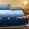 1 Piece Of Fantasy Starry Sky Patterned Frosted Bedsheet, Bedroom Printed Bedspread, Bedding (Excluding Pillowcases)