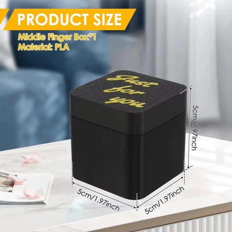 Funny Pop-up Middle Finger Gift Box Middle Finger In Box Creative Desk Home Decor Gifts Middle Finger Novelty Christmas Funny Prank Gift