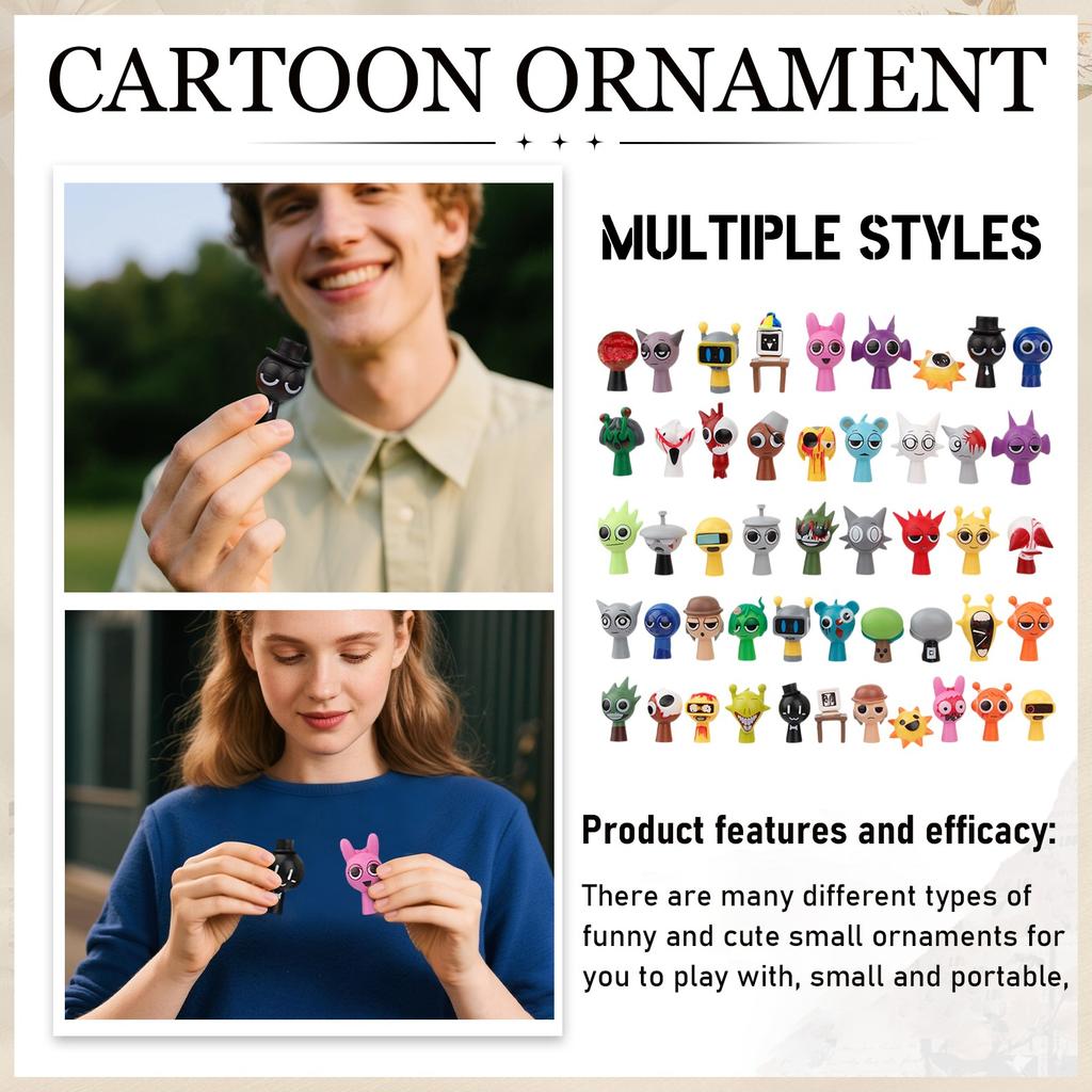 48 Styles Desktop Figurine Fun Collection Commemorative Peripheral Ornaments