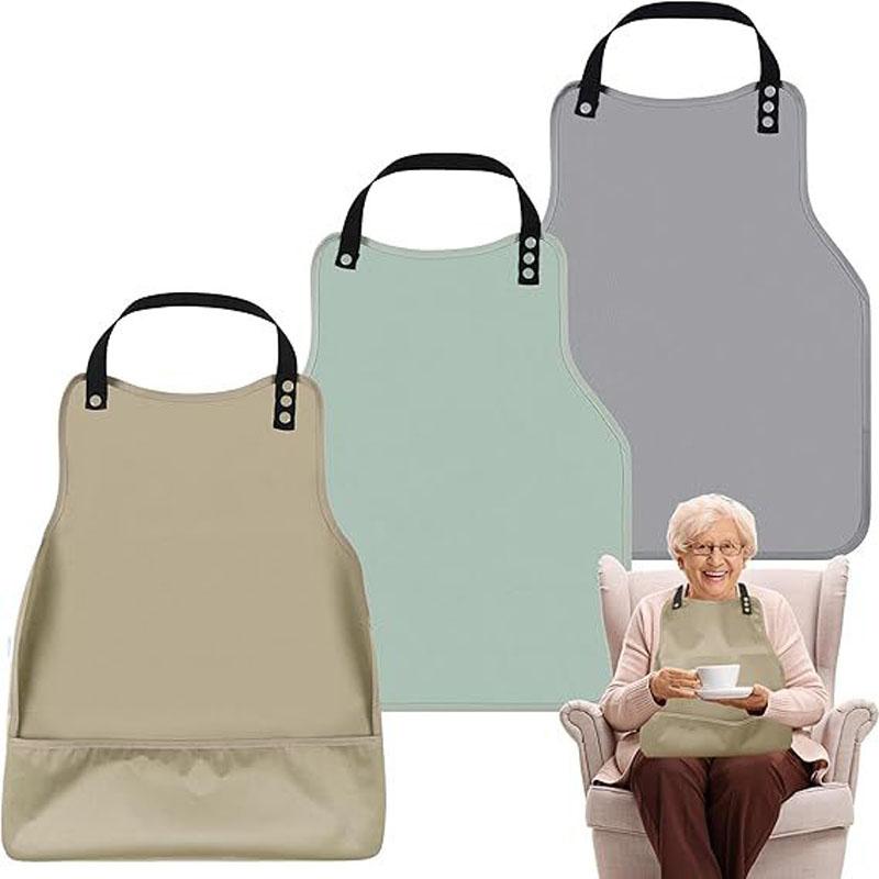 Waterproof Adult Bib, Mealtime Apron for Elderly