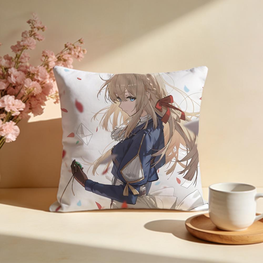Stylish VViolet Evergardeniou Cushion Cover Stylish Washable Pillow Cover Ideal for Couch Bedroom Car Decoration