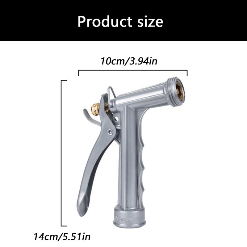 Practical Zinc Alloy Garden Watering Sprays Nozzle With Adjustable Patterns For Flowers Vegetables And Lawn Care