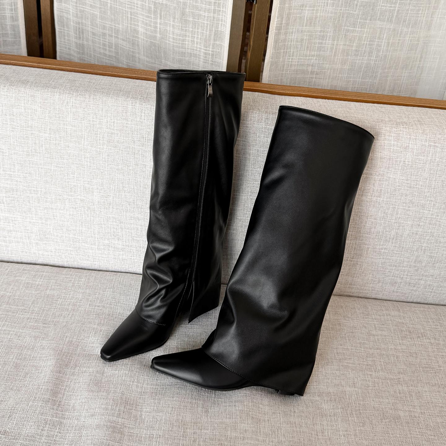 Women`s high-heeled boots, sexy European and
