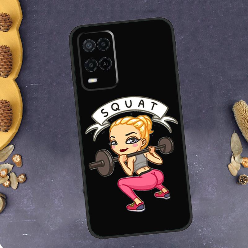 Workout Motivation Fitness Gym Phone Case For Oppo A79 A18 A38 A58 A78 A98 A17 A40 A60 A80 A16 A76 A96 A15 A74 A94 A54 A77