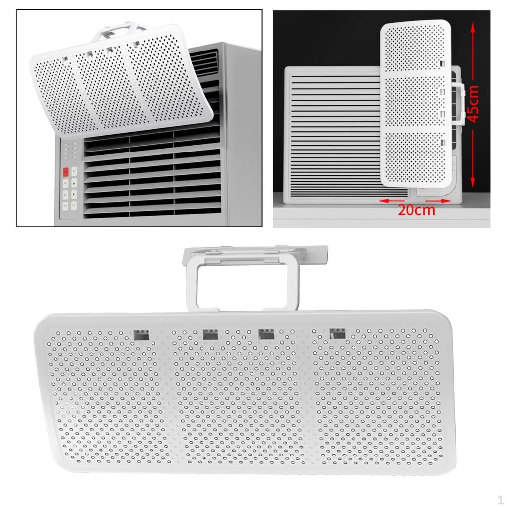 Window Air Conditioner Deflector 20cmx45cm Anti Direct Blowing Easy Installation for Indoor Room