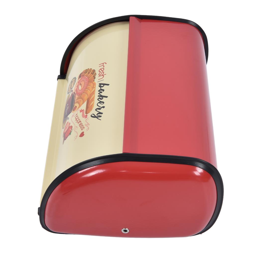 Metal Bread Box for Kitchen Countertop Large Capacity Bread Bin Holder Container with Roll Top