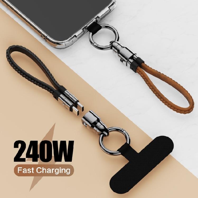 Phone Lanyard USB C Quick Charging Cable With Rotating 240W Type C Cable For Efficient Charging