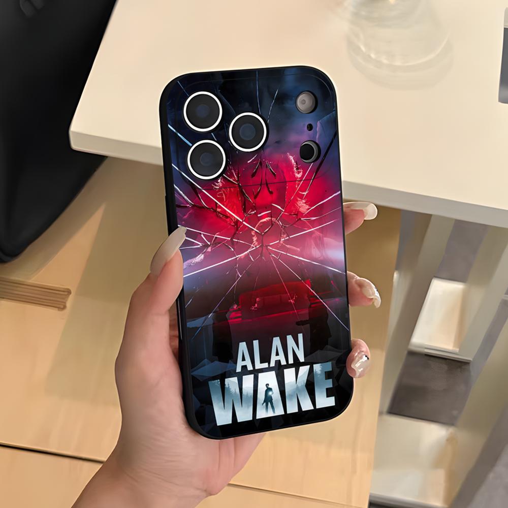 A-Alan W-Wake 2 Phone Case For IPhone 17 Air 16 E Pro Max 15 14 13 Mini 12 Pro 11 Max Plus Black Soft Shell