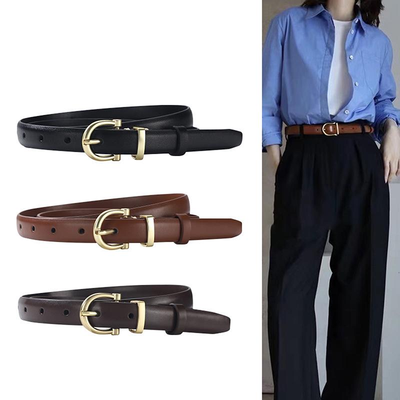 Luxury Designer Women Belt Genuine Leather Female  Metal Belt Buckle Waistband 3 Colors High Quality Trend Belt Lady