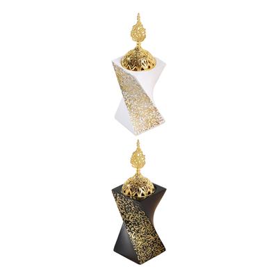 Incense Burner Light Luxury Gift Compact Desktop Ornament Censer Stand Incense Holder for SPA Party Holidays Tea Room Salon