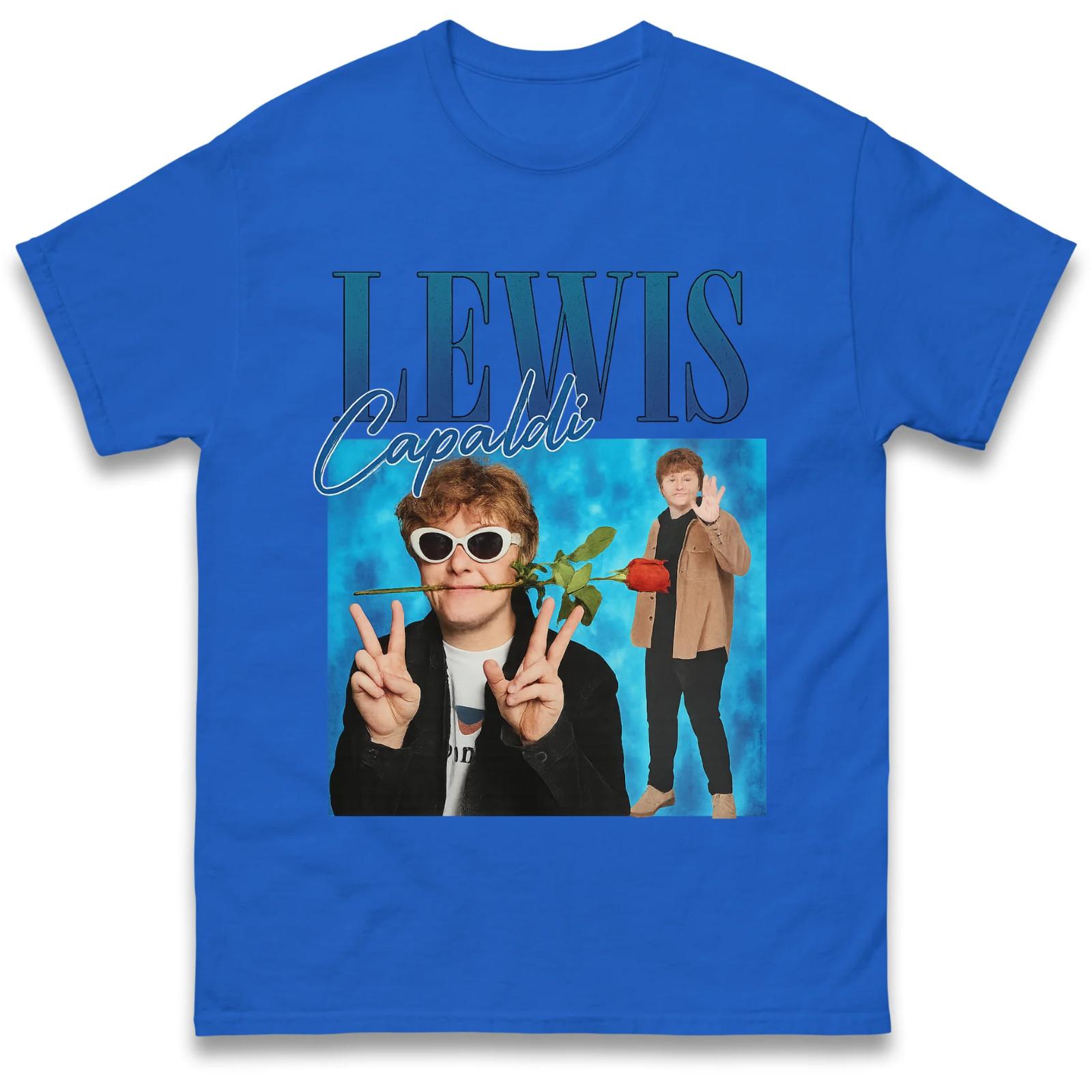 NEW Lewis Capaldi Music Lover Heavy Cotton Blue T Shirt S-5XL AG115 S разноцветный