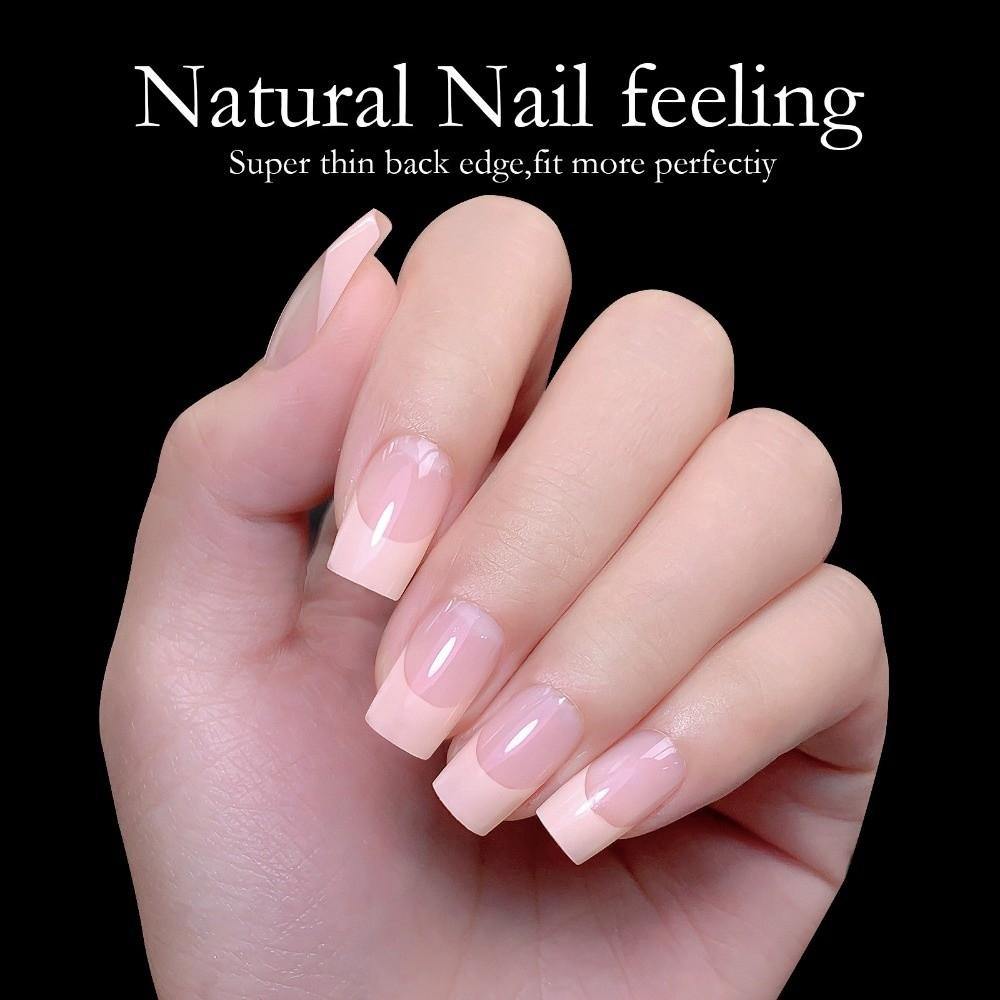 120Pcs High Clear Press on Nails Detachable Nail Tips New Fake Nail Women