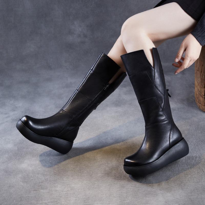 Pegged Thick-soled High-heeled Women s New Padded Shoes, Long Boots 34