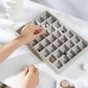 Vee&In. Jewelry Box, Multi-layered Fashion Accessory Storage Case, Earring Case, Easy Organizing of Jewelry, Ideal Accessory Case for Women, Clear Dis