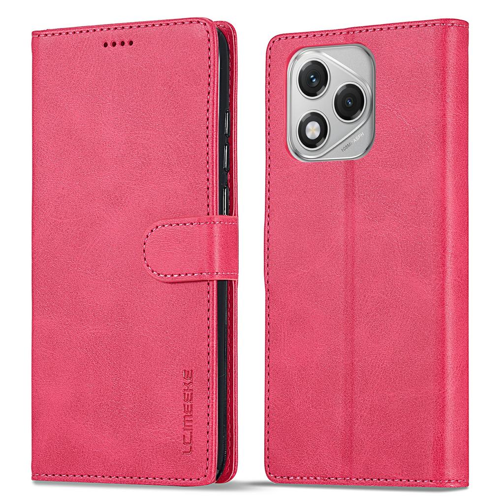 LC.IMEEKE For Honor 400 Lite 5G Case Calf Texture PU Leather Stand Wallet Phone Cover